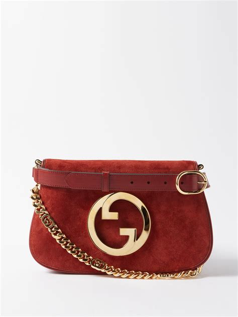 gucci blondie suede bag.